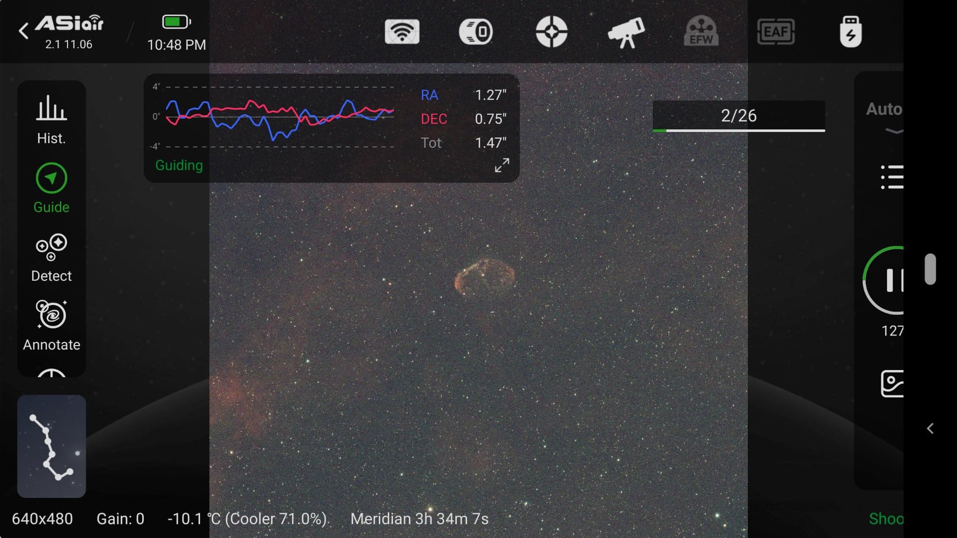 iEXOS-100-2 PMC-Eight Equatorial Tracker System Tripod and Mount for Astrophotography with WiFi and Bluetooth Compatible customer photo 2