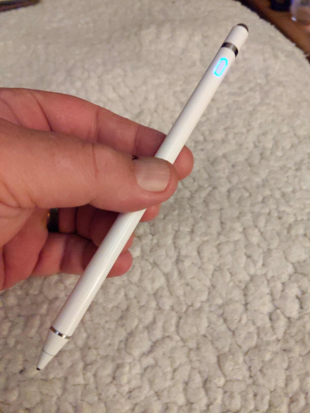 Active Stylus Pen Compatible for iOS&Android Touch Screens, Pencil with Dual Touch Function, Rechargeable Stylus for iPad/iPad Pro/Air/Mini/iPhone/Cellphone/Samsung/Tablet Drawing&Writing customer photo 1