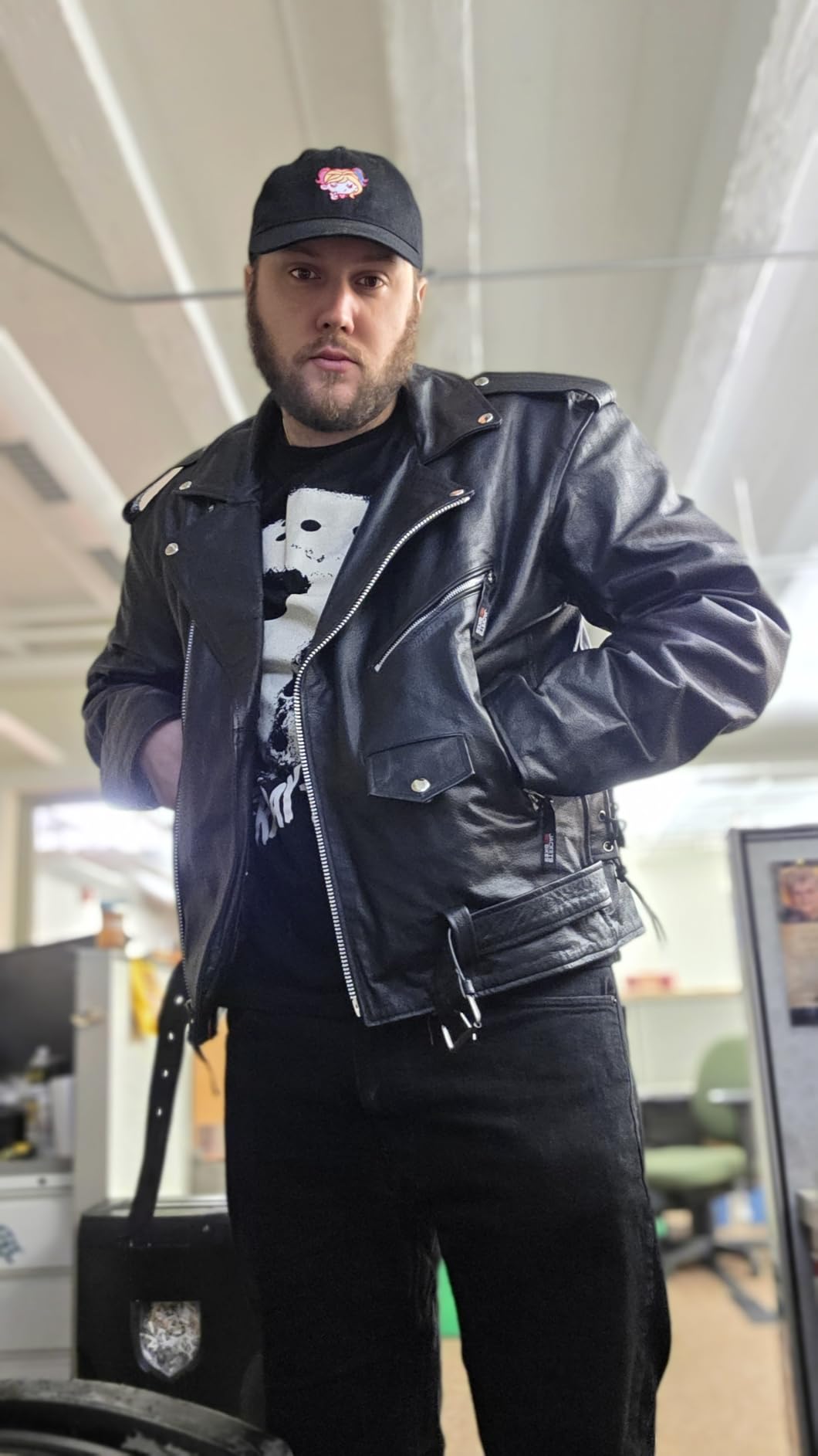 Jackets 4 Bikes ICONIC Motorcycle Jacket for Men, Premium Buffalo Leather, Insulated Liner, Classic Side Laces, Cruiser Biker customer photo 1