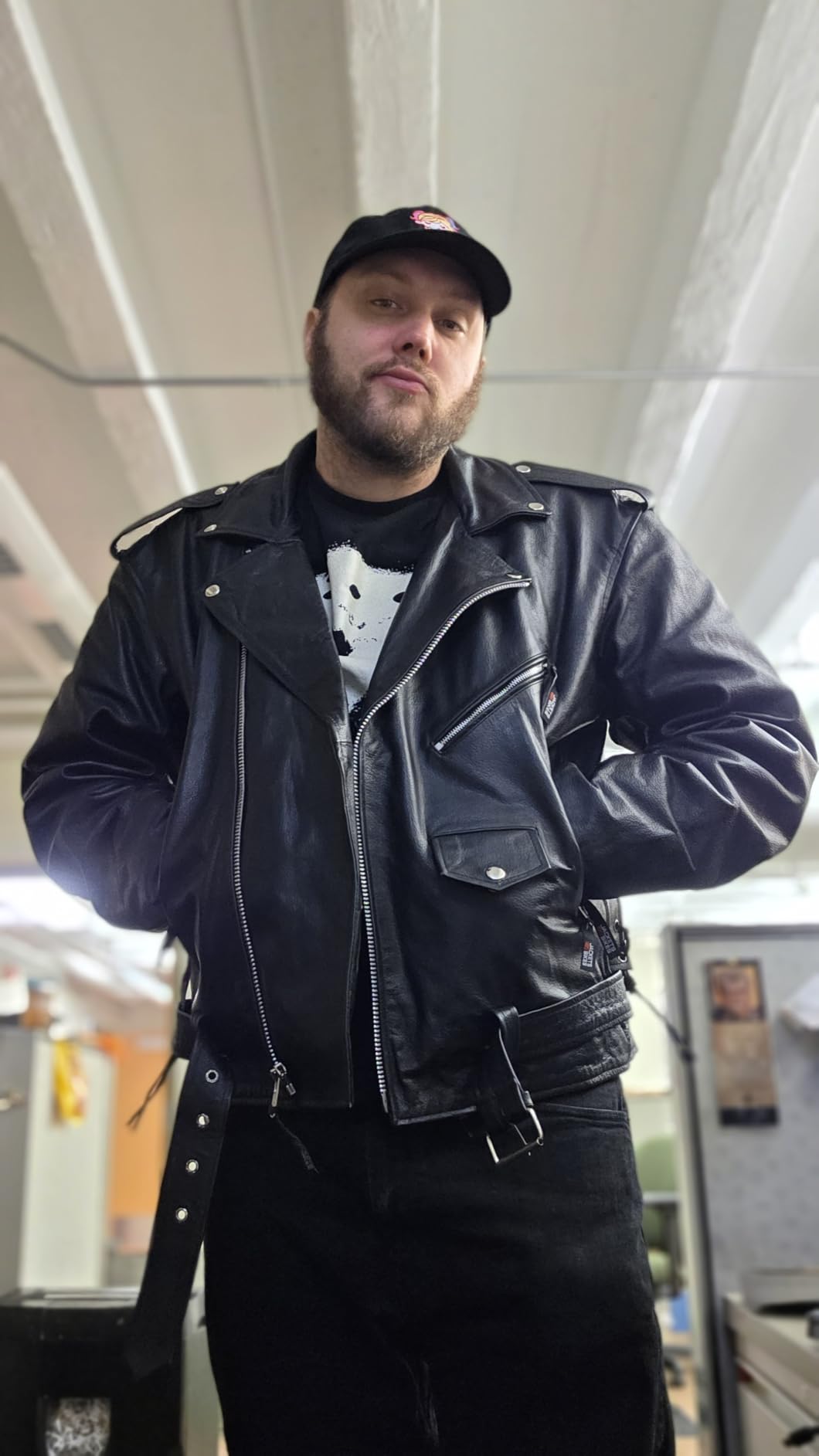 Jackets 4 Bikes ICONIC Motorcycle Jacket for Men, Premium Buffalo Leather, Insulated Liner, Classic Side Laces, Cruiser Biker customer photo 2