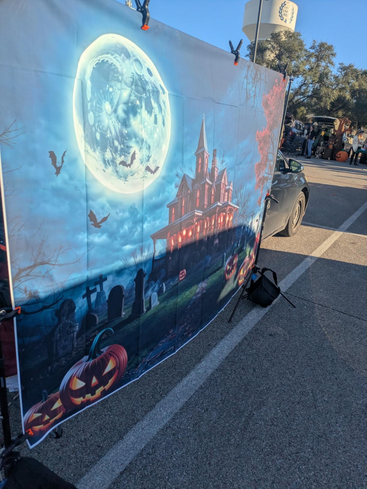 Neewer Photo Studio Backdrop Support System, 10ft/3m Wide 6.6ft/2m High Adjustable Background Stand with 4 Crossbars, 6 Backdrop Clamps, 2 Sandbags, and Carrying Bag for Portrait & Studio Photography customer photo 2