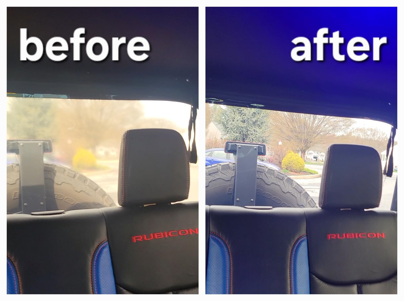 MasterTop Soft Top Rear Replacement Window - Fits Jeep Wrangler JK 2-Door & 4-Door 2011-2018 - Black Diamond - (Compatible Only with Original Factory Soft Tops) customer photo 2