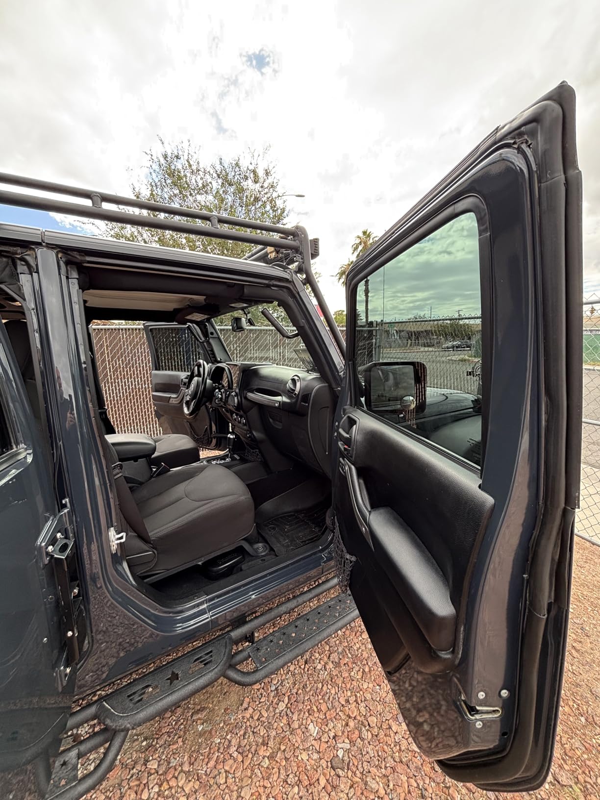 Pack of 2 Front Grab Bar Grab Handles Black Textured Compatible with 2007-2017 Jeep Wrangler JK JKU Car customer photo 2