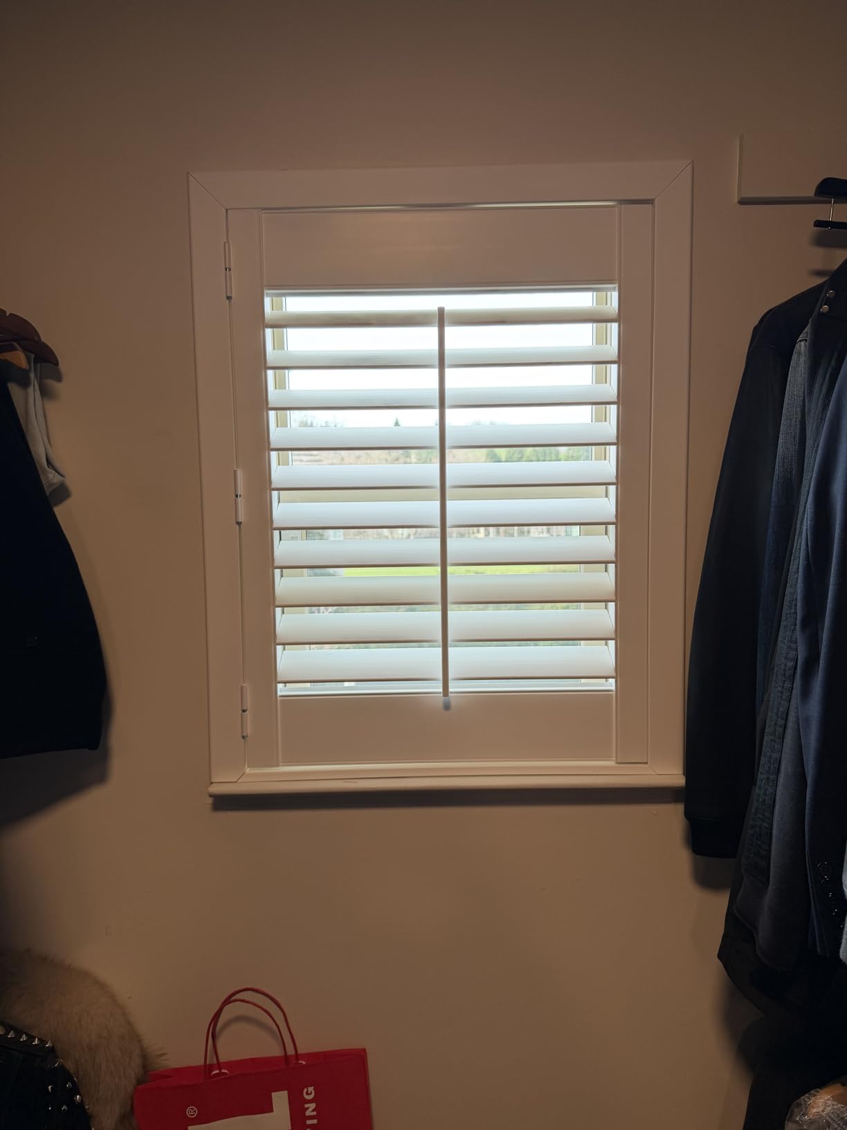SUNCRAFT SHUTTERS-Plantation Shutters-Interior-Window COVERINGS-Custom Made in 10 Days- DIY Install -Made in North America-Never Needs Painting -25 Year Warranty-Traditional Front TILT Rod customer photo 1