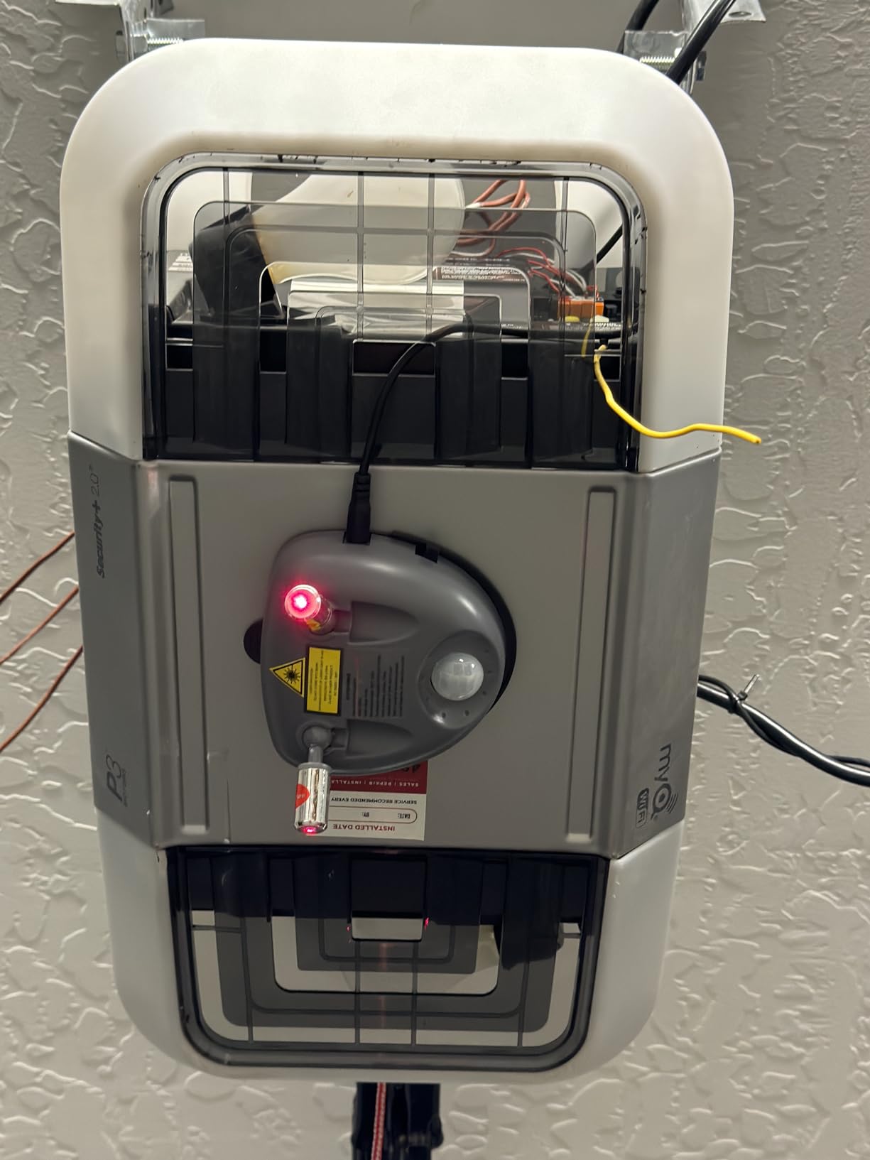 Fosmon, Wider Angle Upgrade, Dual Laser Garage Parking Assist Guide System, 360-degree Adjustable Parking Sensor with AC Adapter and Battery Backup for Car/Automotive customer photo 2