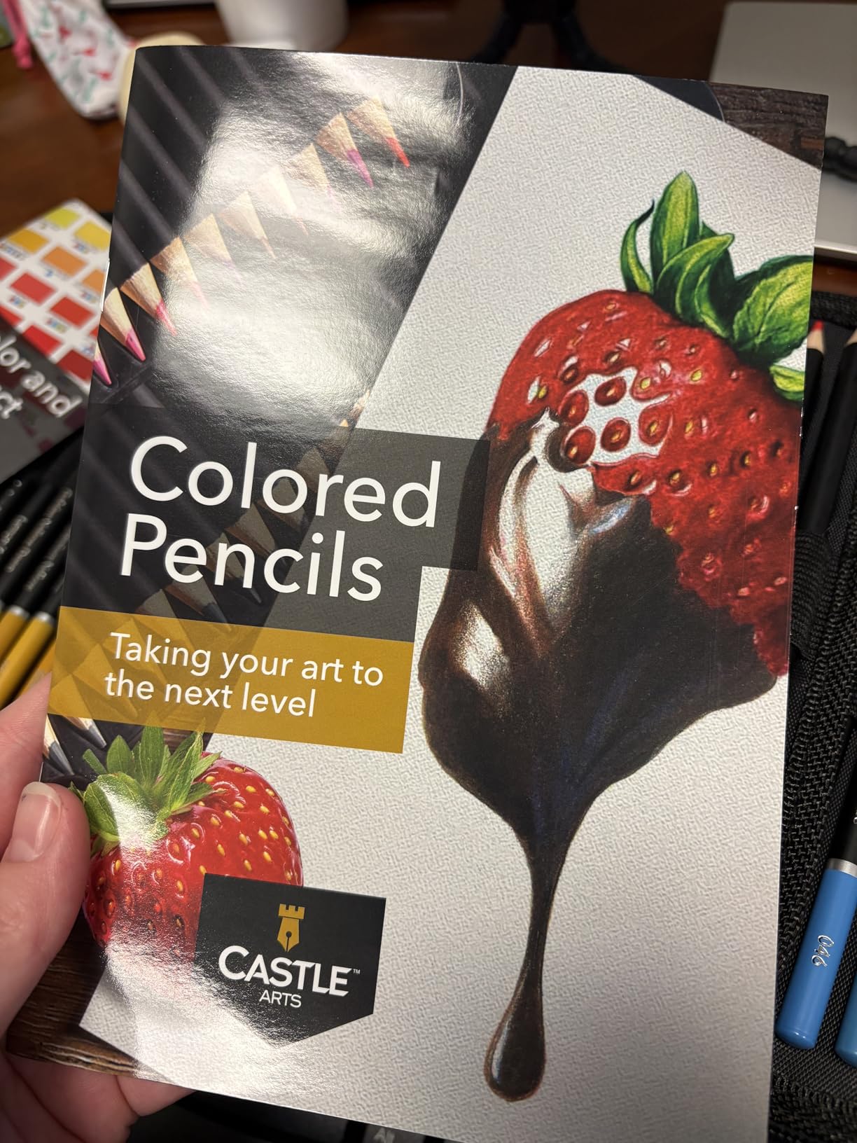 Castle Art Supplies - Set of 72 colored pencils with soft core for artists, professionals and adult colorists, sturdy zipper case for easy carrying customer photo 2