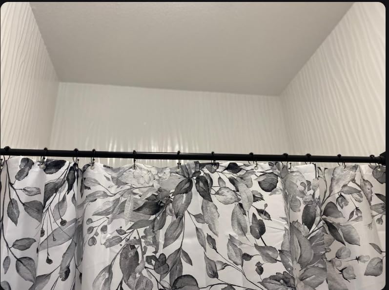 BRIOFOX Tension Curtain Rod 43-73 Inches Brushed Nickel, Rustproof and Non-Slip and Heavy Duty Shower Curtain Rod for Window or Bathroom, 304 Stainless Steel customer photo 1