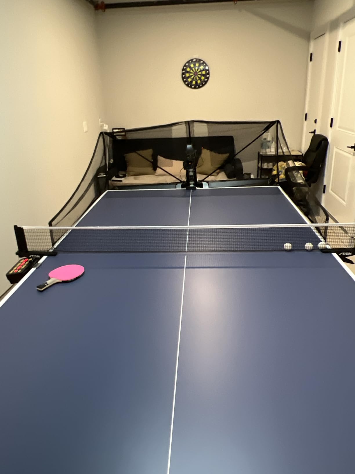 Suz Table Tennis Robot with Net Ping Pong Ball Machine S201 Automatic Machine for Training with 40mm+ Table Tennis Balls customer photo 1