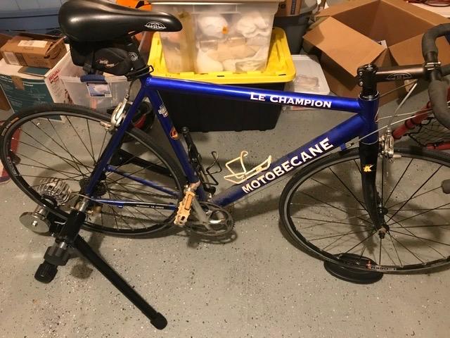 Alpcour Fluid Bike Trainer Stand for Indoor Riding - Portable Foldable Stainless Steel Trainer, Noise Reduction, Progressive Resistance, Dual-Lock System - Road & Mountain Bikes' Stationary Exercise customer photo 2