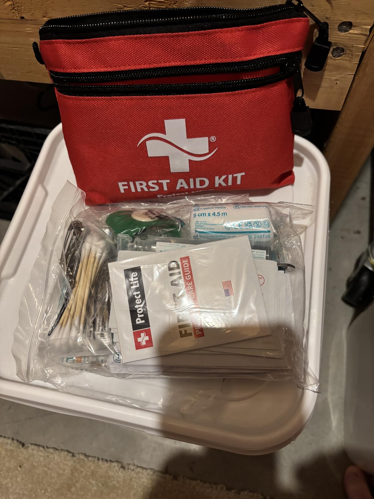 Protect Life First Aid Kit, Travel First Aid Kit for Car, 100 Piece Compact Emergency Preparedness Starter Kit for Home, Office, Camping, Hiking customer photo 1