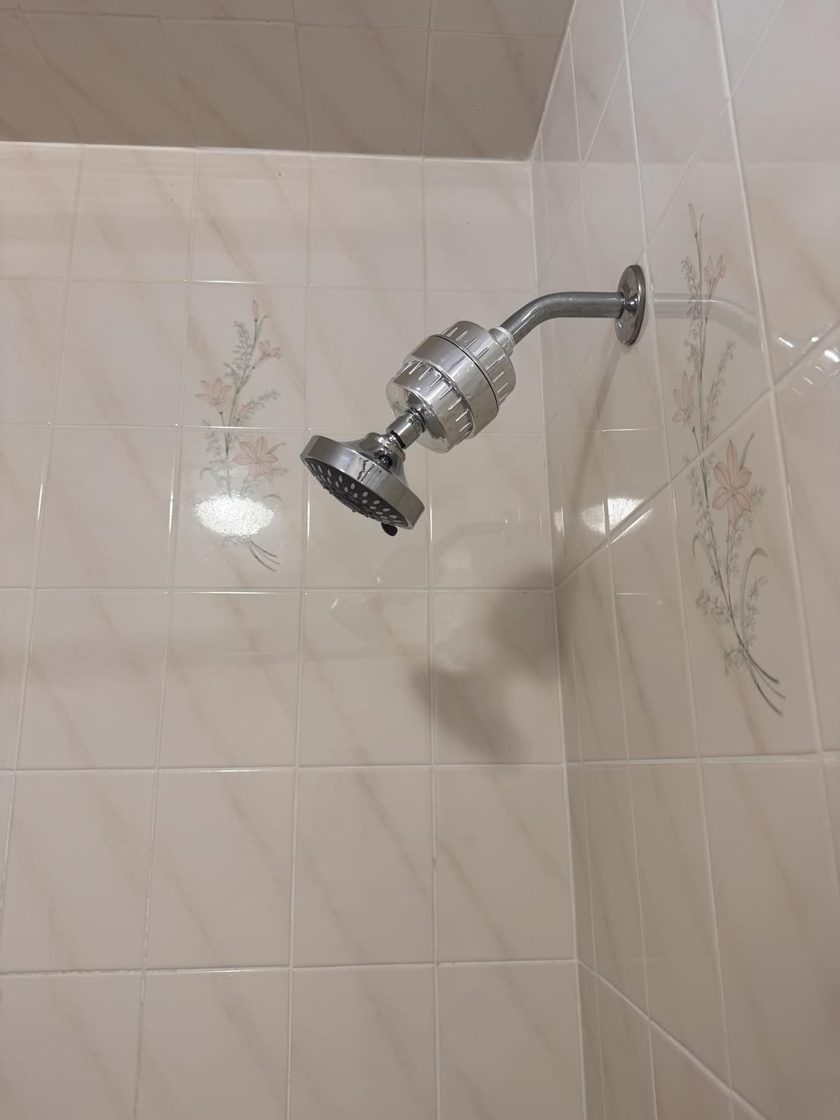 FEELSO Shower Head with Shower Filter, Filtered Shower Head for Hard Water | High Pressure, Anti-clog Nozzles, 5 Spray Showerhead, 15 Stage Water Softener Filters, Remove Chlorine and Harmful Substances customer photo 1