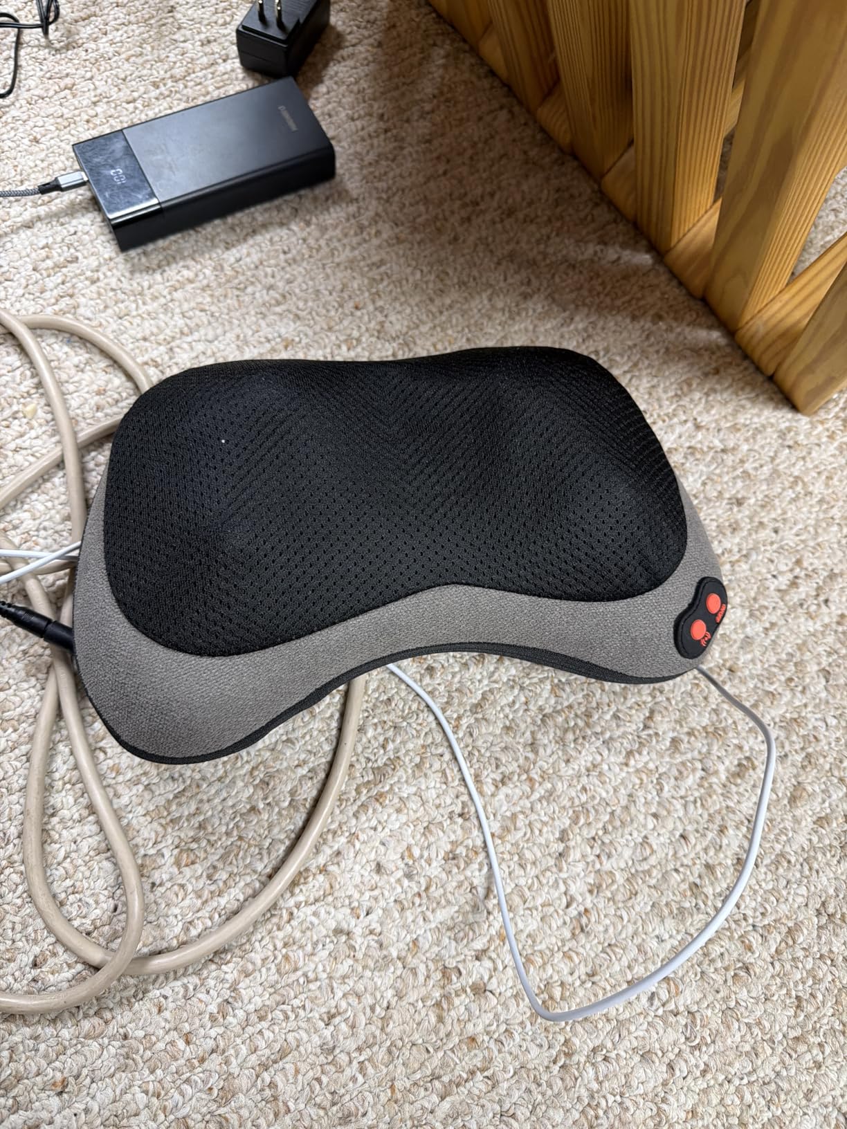 Papillon Shiatsu Back Massager with Heat, Deep Tissue Massage Pillow for Neck,Shoulder,Foot & Lower Back Pain Relief,Electric Kneading Massager for Home, Office, Car-Gifts for Mom, Dad, Men, Women customer photo 1