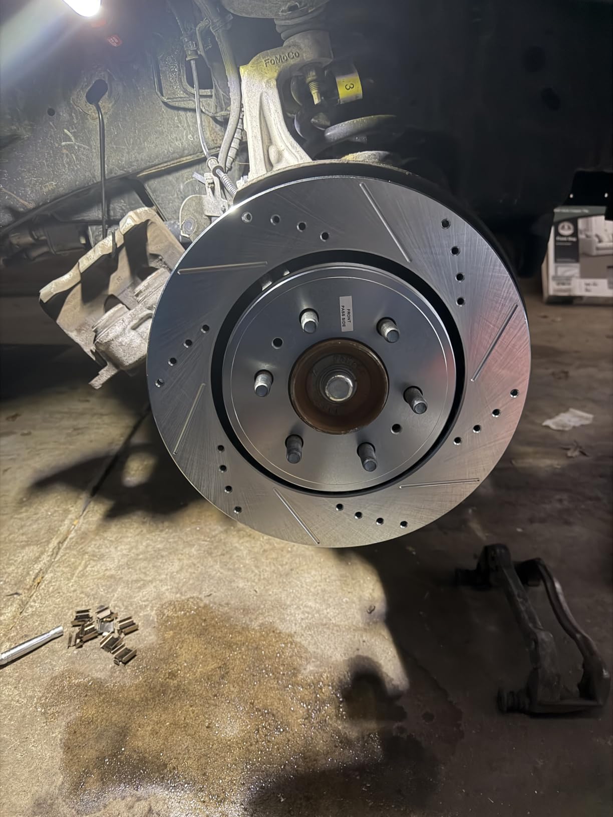 Front & Rear Brake Kit For Ford Expedition 2018-21 | F-150 2018-20 | Lincoln Navigator 2018-21 - Truck & Tow Carbon Fiber Ceramic Brake Pads + Drilled & Slotted Rotors Upgrade customer photo 1