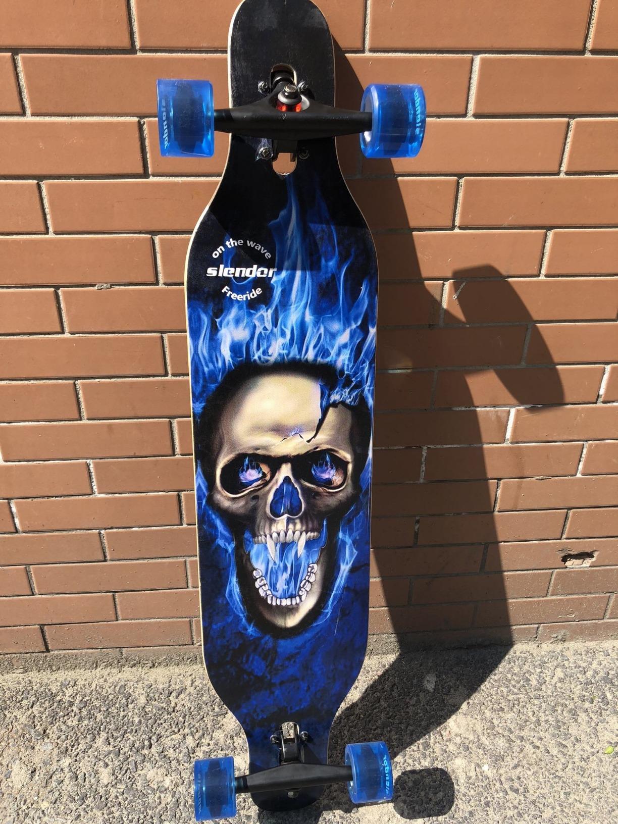 Slendor Longboard Skateboard 42 inch Drop Through Deck Complete Maple Cruiser Freestyle, Camber Concave customer photo 1