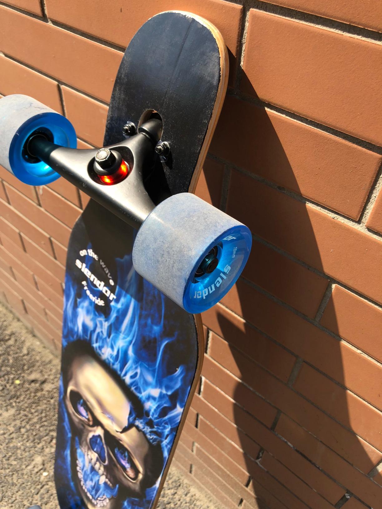 Slendor Longboard Skateboard 42 inch Drop Through Deck Complete Maple Cruiser Freestyle, Camber Concave customer photo 2