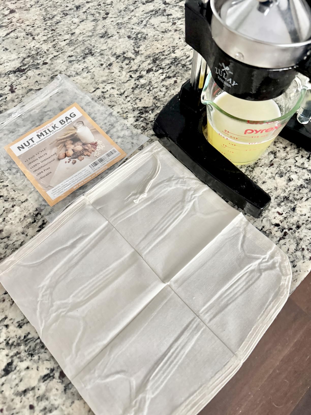 Nut Milk Bags, All Natural Cheesecloth Bags, 12