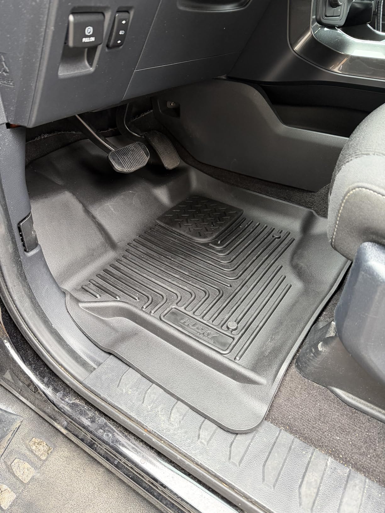 Husky Liners Weatherbeater Floor Mats | Fits 2015-2026 Ford F-150, 2022-2025 Lightning, SuperCrew (Crew Cab) w/Carpet & w/Out Fold Flat Storage | Front & 2nd Row, 3-pc Black customer photo 1