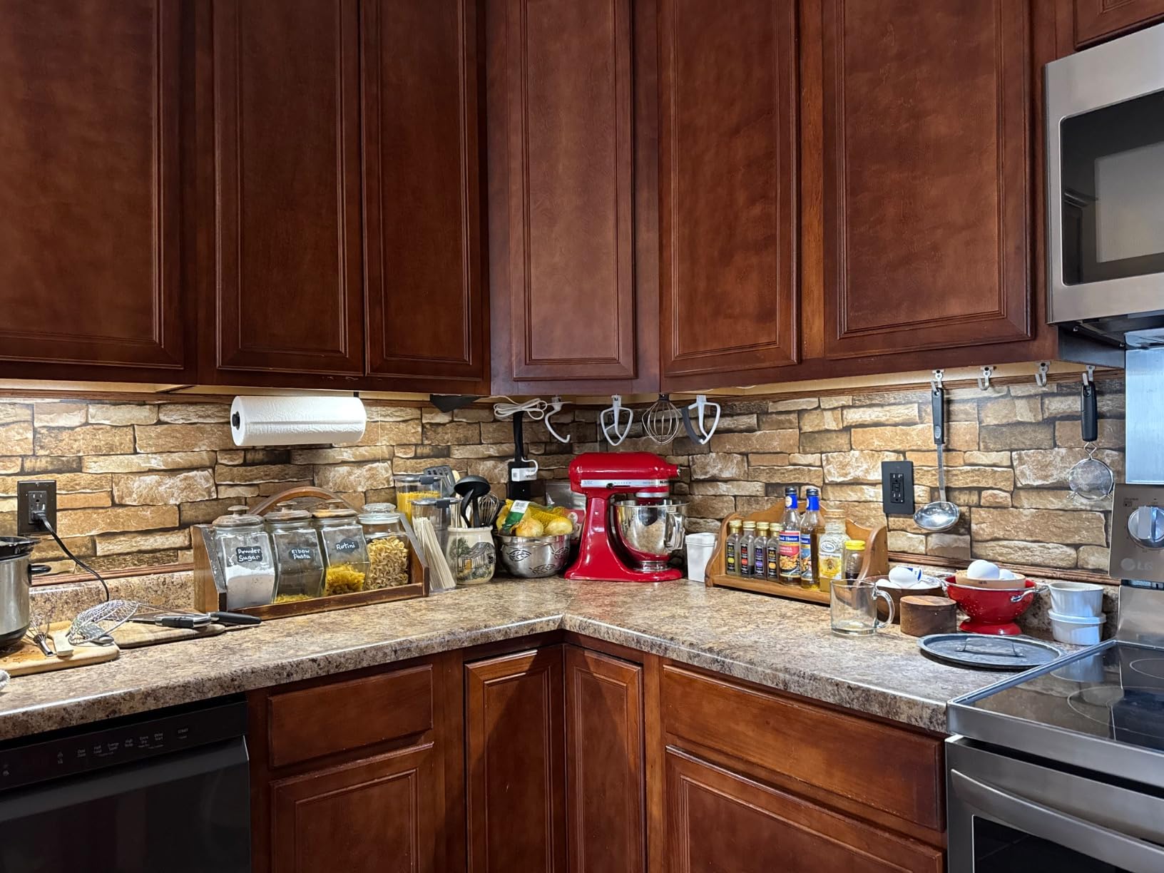 KitchenAid Artisan Series 5 Quart Tilt-Head Stand Mixer with Flex Edge Beater Bundle, KSM150FEER, Empire Red customer photo 1