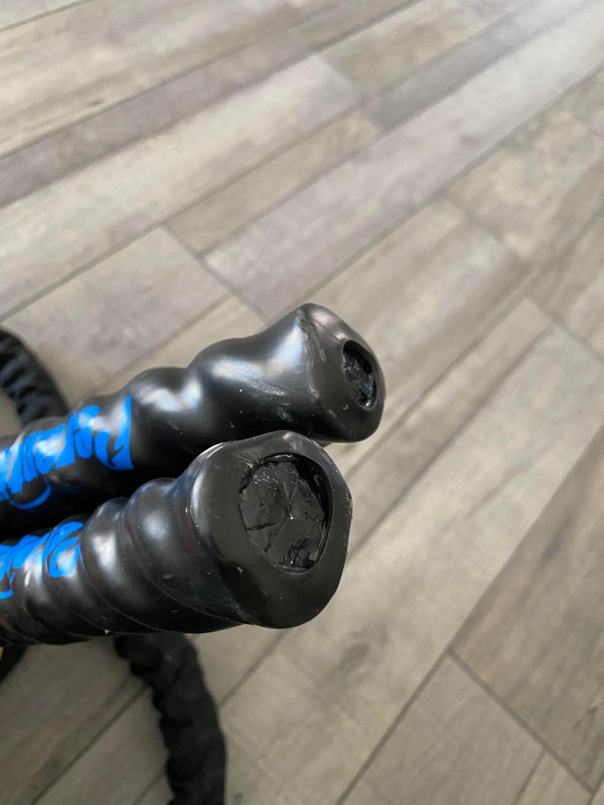 Perantlb Battle Rope With Wear-Resistant Nylon Protective Sleeve - Heavy Battle Rope for Strength Training, Home Fitness Exercise - Anchor Strap Kit Included customer photo 2