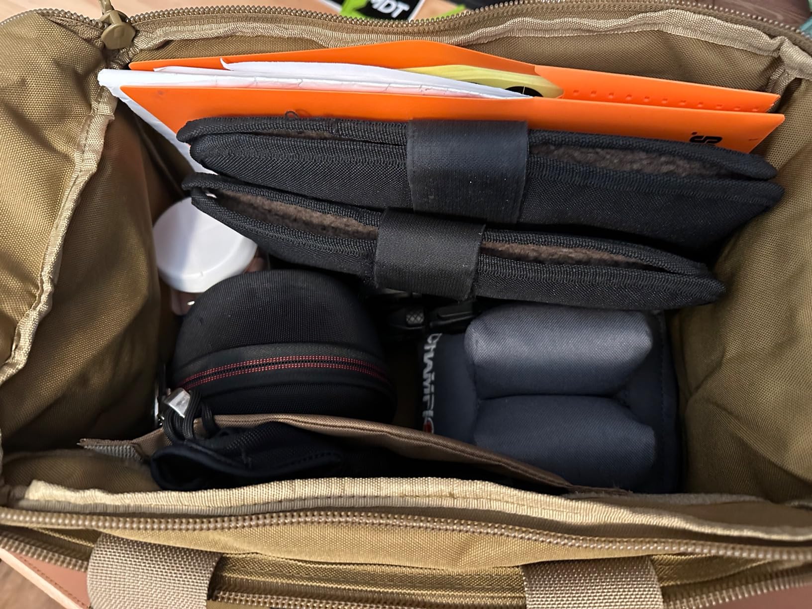 ProCase Tactical Gun Range Bag Pistol Shooting Duffle Bag, Deluxe Padded Shooting Range Bag Large Handguns Magazine Ammo Gear Accessories Pouch for Hunting Shooting Range Sport customer photo 1