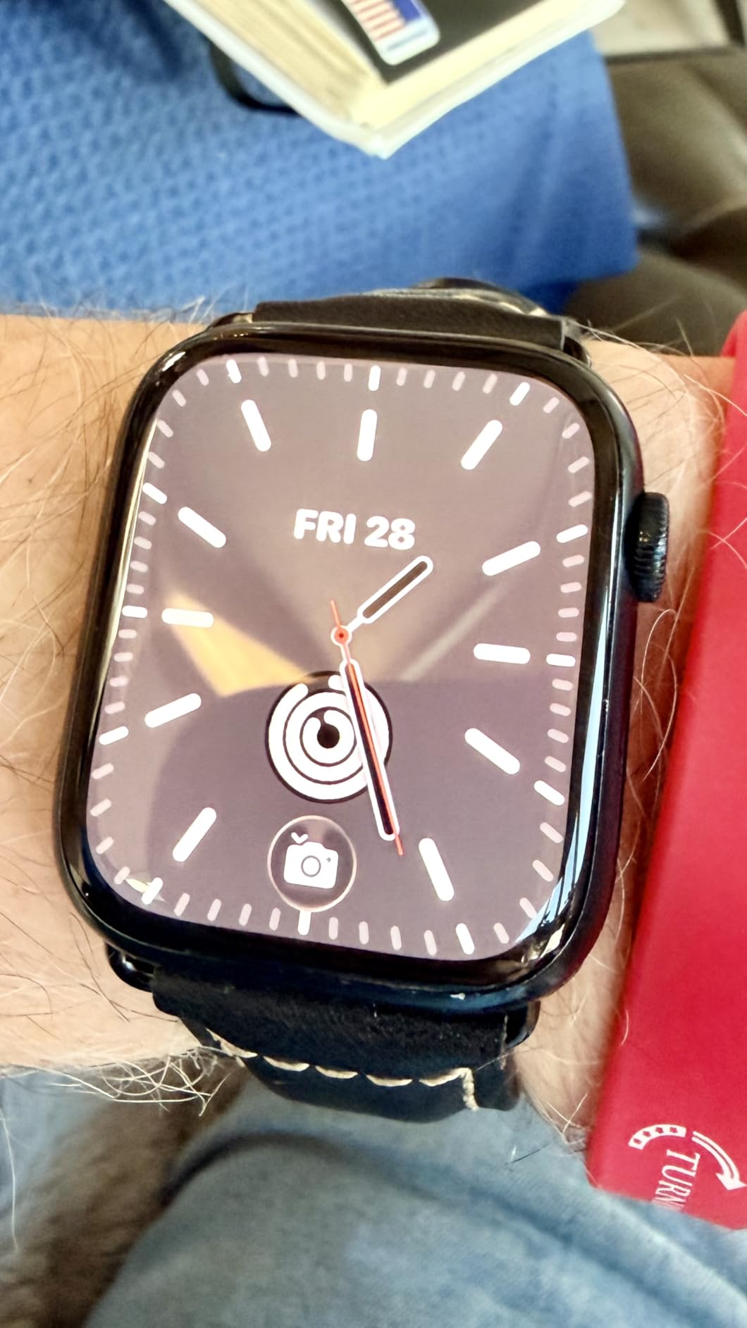 HUAFIY Compatible for Apple Watch Bands 42mm 44mm45mm46mm 49mm 38mm 40mm41mm, Genuine Leather Band Strap for iWatch Series 11/10/9/8,7,6,5,4,3,2,1, Ultra3 2 1 customer photo 2