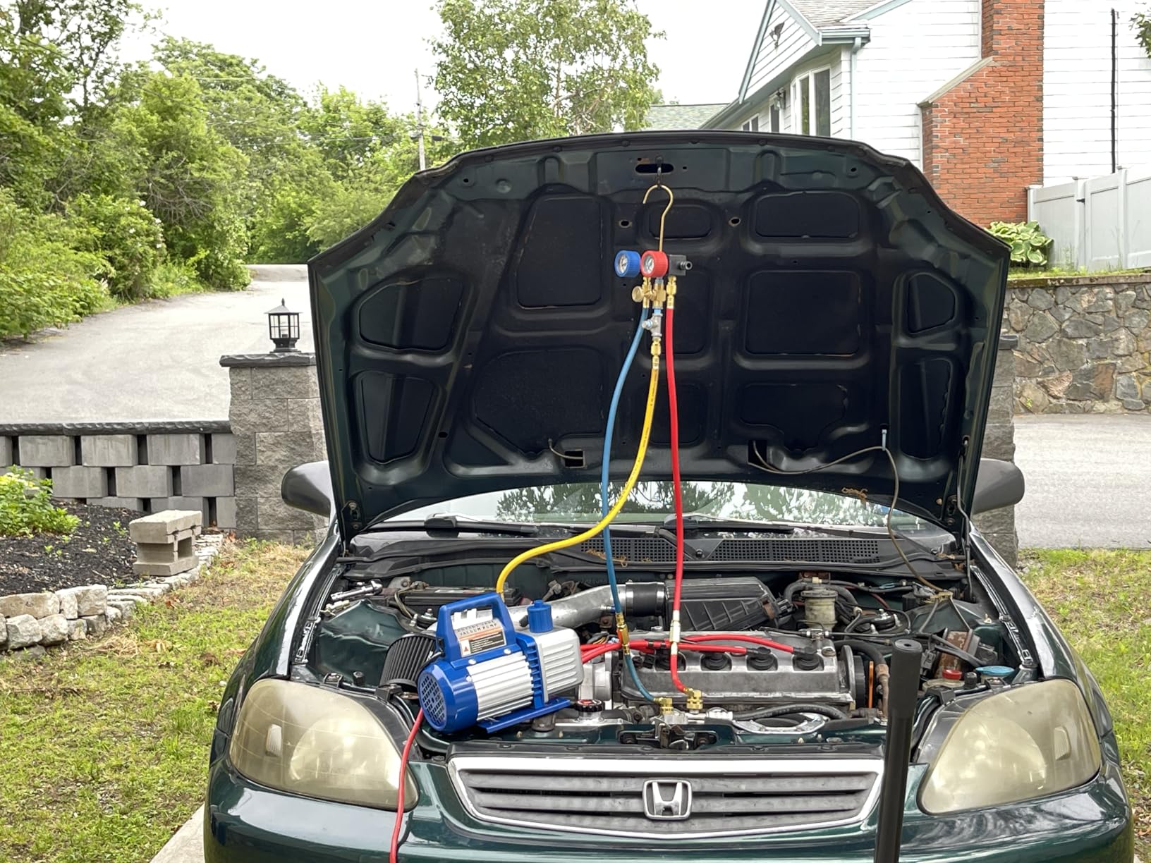 VIVOHOME 110V 1/4 HP 3.5 CFM Single Stage Rotary Vane Air Vacuum Pump with Oil Bottle customer photo 2