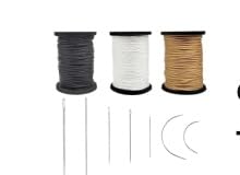 Topus Extra Strong Upholstery Repair Sewing Thread Kit and Heavy Duty Household Hand Needles, Including 7 Styles of Leather Canvas Sewing Needles and 3 Rolls Nylon Thread (70 Yard Per Roll), 3 Colors customer photo 2