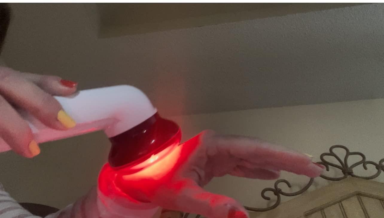 M PAIN MANAGEMENT TECHNOLOGIES Red Light Therapy Infrared Heating Wand by Theralamp - Handheld Heat Lamp Includes Replacement Bulb - Provides Muscle Pain Relief and Increased Blood Circulation customer photo 1