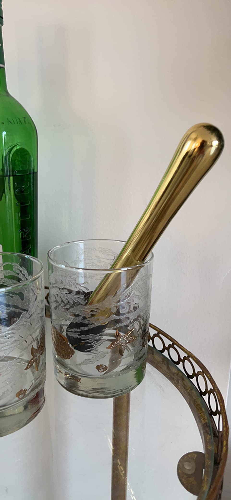 YFS Professional Stainless Steel Cocktail Muddler, Durable Bar Tool, Gold customer photo 2