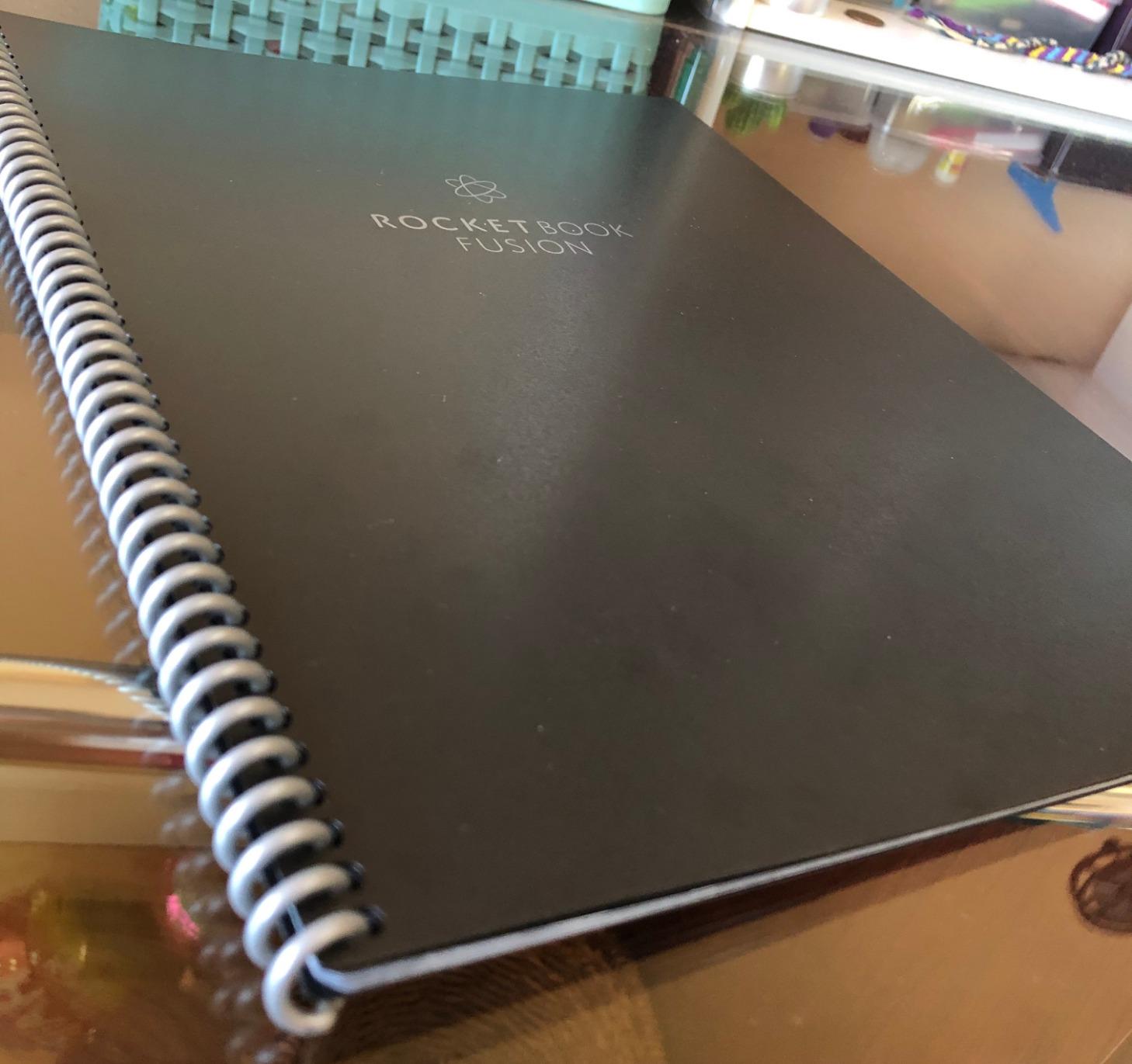 Rocketbook Fusion Hybrid Reusable Planner and Notebook in One, Additional Blank Pages, Goal and Project Tracker, Undated Planner, Letter Size 8.5x11, Black (Pack of 1) customer photo 1