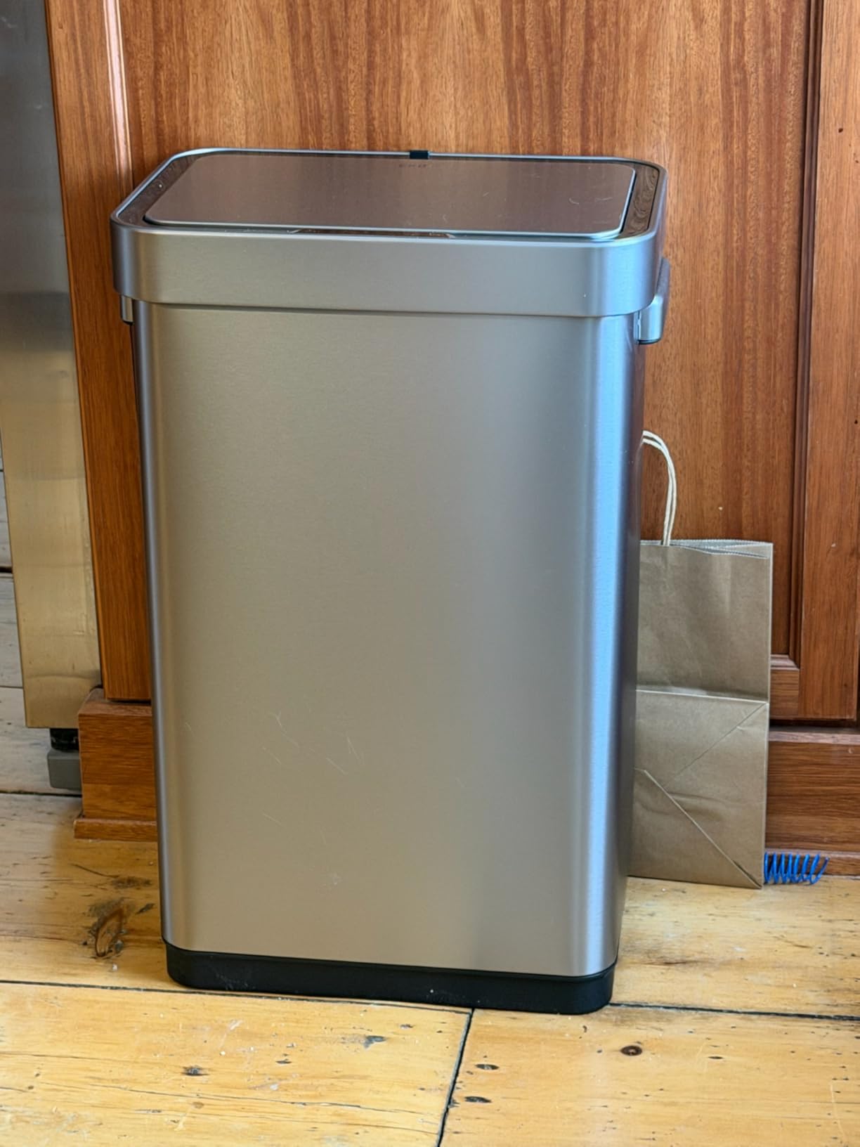 EKO Mirage X 80 Liter / 21.1 Gallons Motion Sensor Trash Can, Automatic Large Kitchen Trash Can Touchless, Stainless Steel customer photo 2