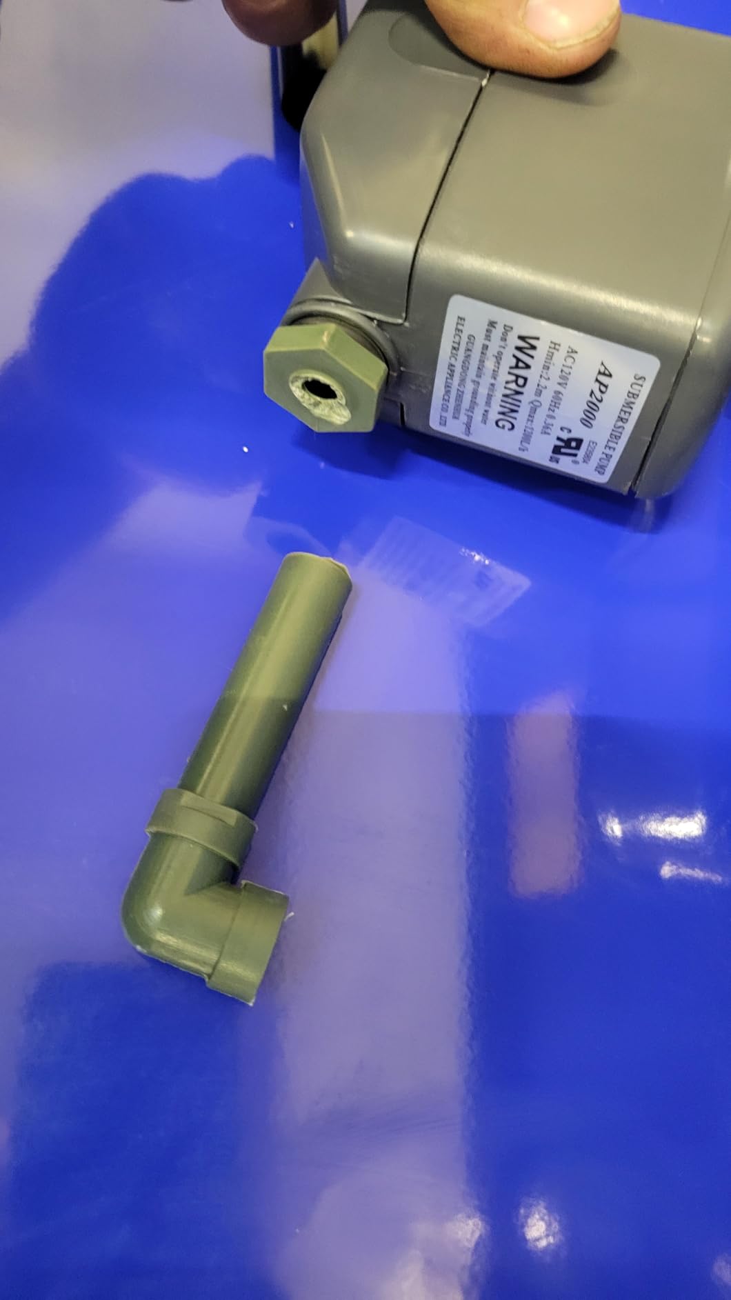 Eastwood 40 Gallon Parts Washer | 10 Inch Deep Tub Heavy Duty Powder Coated Finish Steel Parts Cleaner | Parts Washer Tank with 120V 5.3 Gallons Per Minute Flow Pump | Blue customer photo 1