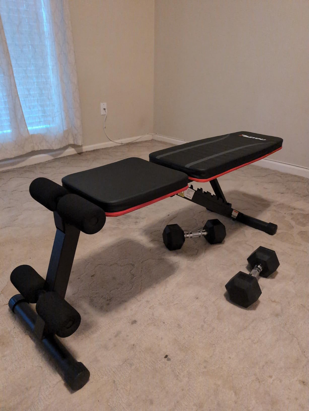 PASYOU Adjustable Weight Bench 660LBS, Foldable Incline Decline Bench for Home Gym, Dumbbell Exercise Bench for Full Body Workout, Compact Flat Workout Bench for Small Spaces Strength Training customer photo 1