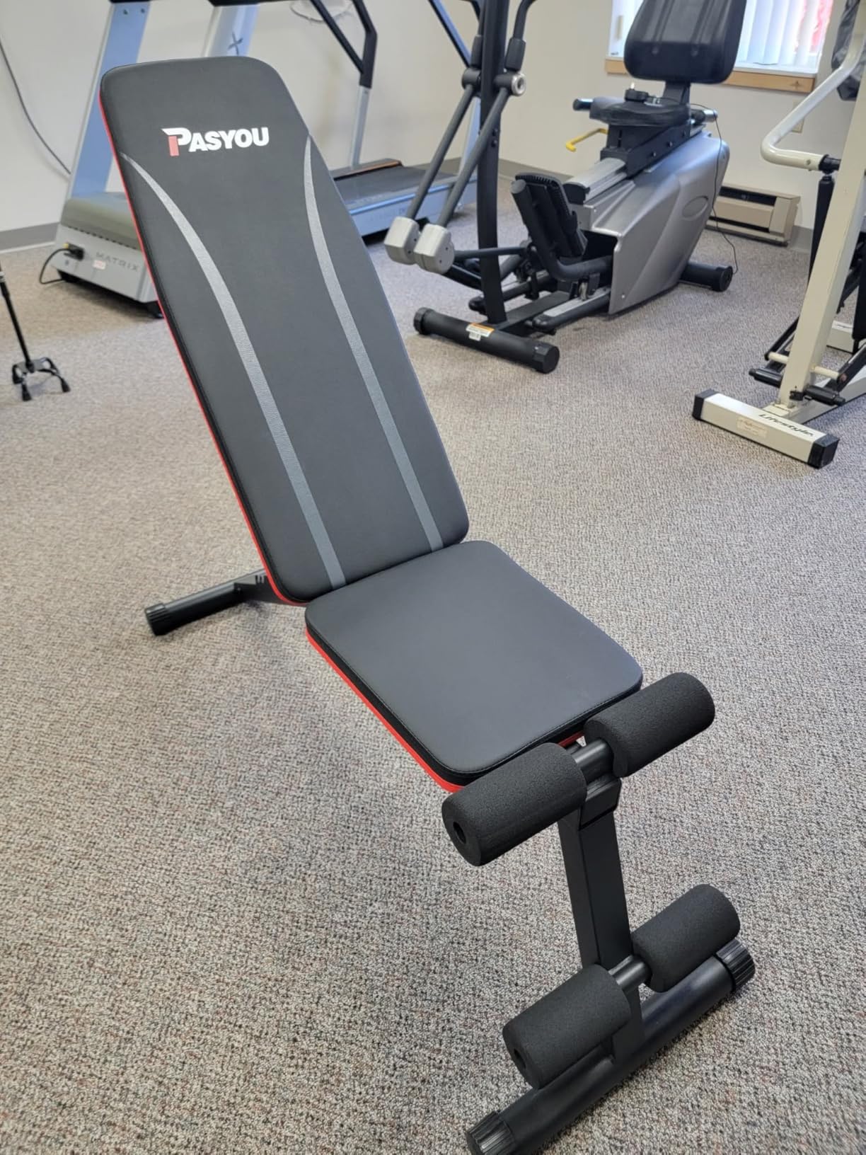 PASYOU Adjustable Weight Bench 660LBS, Foldable Incline Decline Bench for Home Gym, Dumbbell Exercise Bench for Full Body Workout, Compact Flat Workout Bench for Small Spaces Strength Training customer photo 2