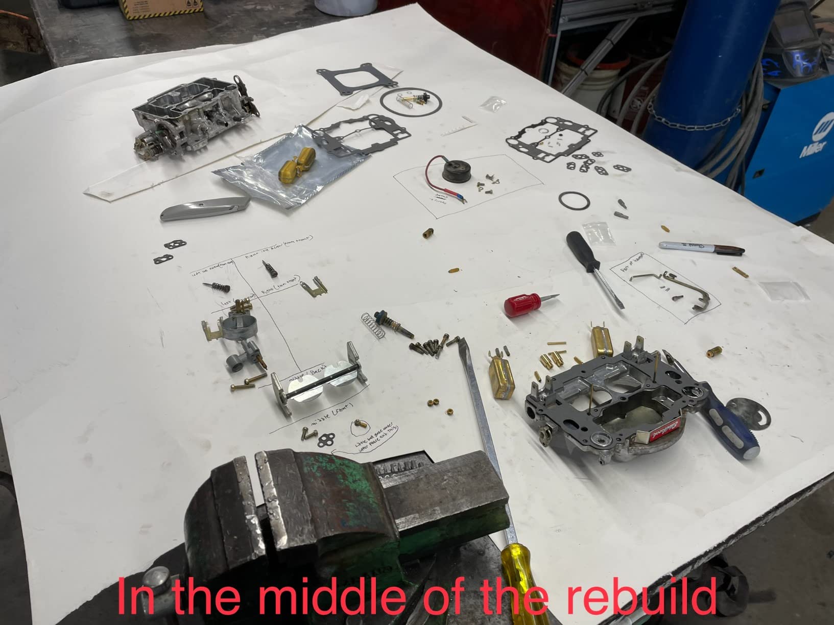 Carburetor Rebuild Kit for Edelbrock 1405 1406 1407 1408 1409 1410 1411 (With Bowl Cover Gasket) customer photo 2