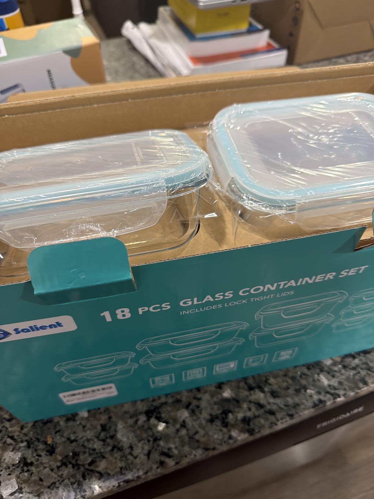 18 Piece Glass Food Storage Containers with Lids, Glass Meal Prep Containers, food storage Containers for Food Storage, BPA Free & Leak Proof (9 lids & 9 Containers) customer photo 2