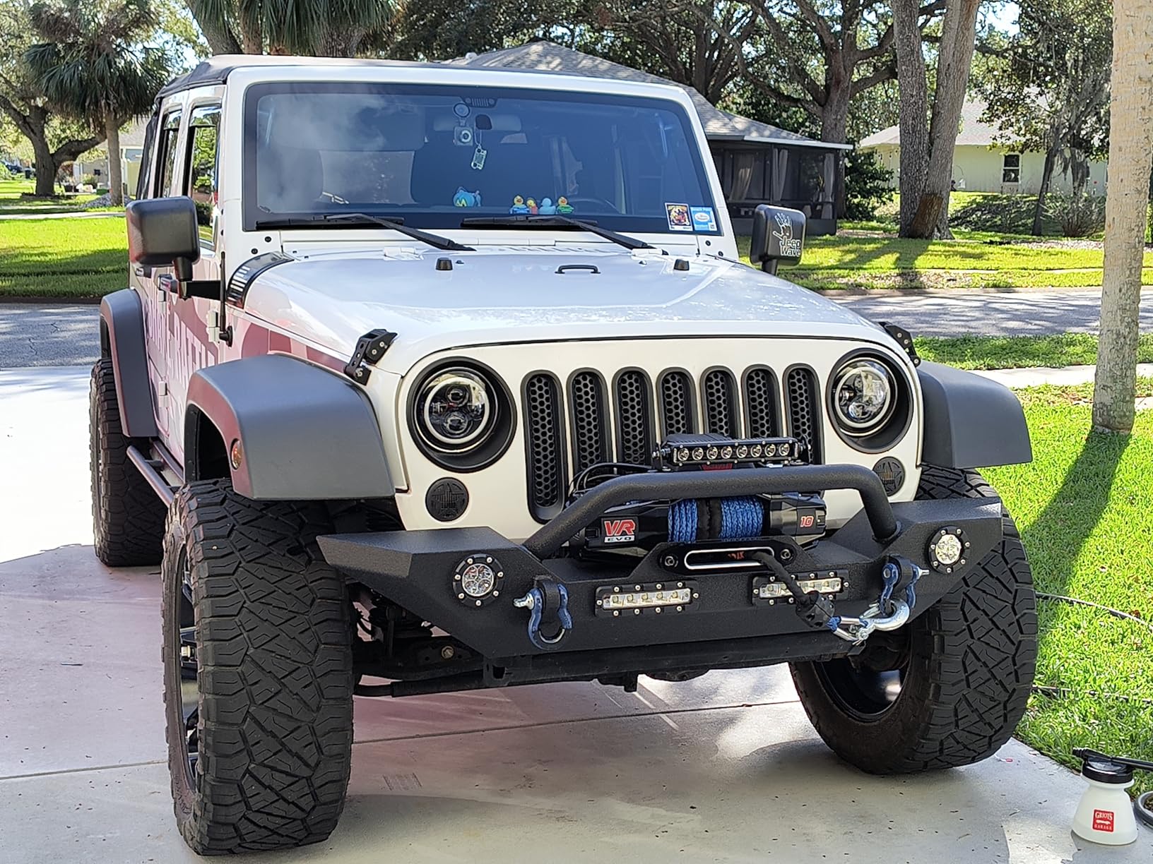 WARN VR EVO 10 Standard Duty Electric Winch for 1/2-ton Pickups, Jeeps, and Larger SUVs, 12V DC, 10,000 lb Line Pull, 90 ft Steel Cable with Roller Fairlead, Relocatable Control Pack customer photo 1