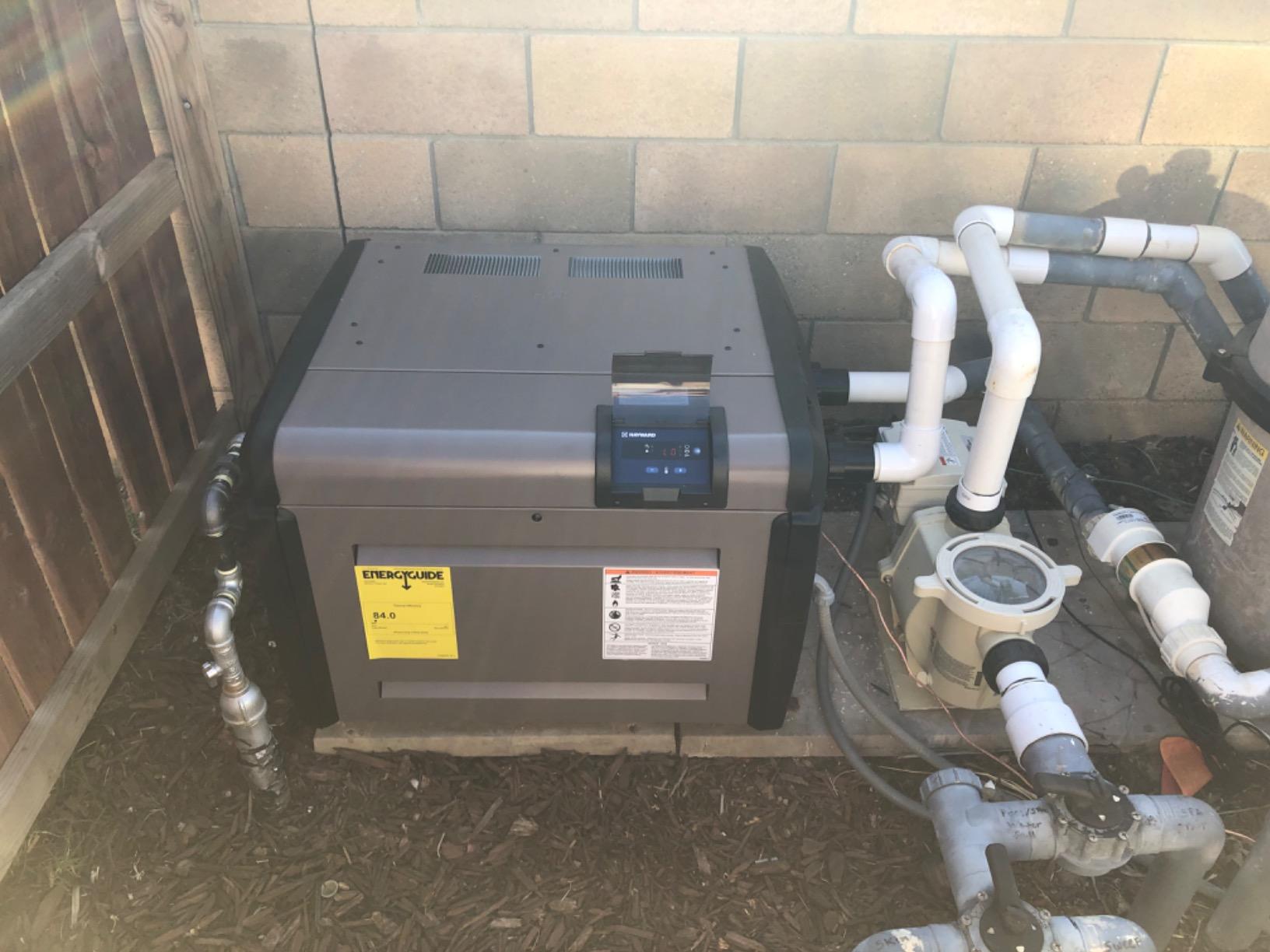 Hayward W3H400FDN Universal H-Series 400,000 BTU Natural Gas Pool and Spa Heater for In-Ground Pools and Spas customer photo 1