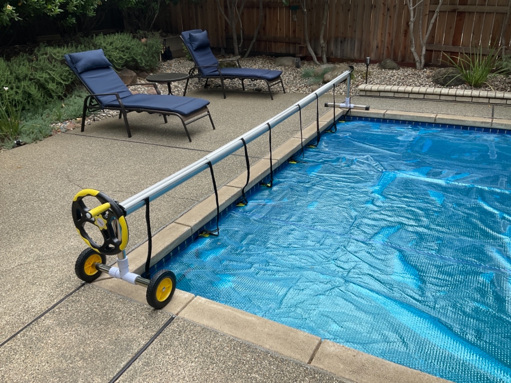 VINGLI Pool Reel Set 14 Feet Aluminum Inground Swimming Pool Solar Cover Blanket Reel Roller customer photo 2