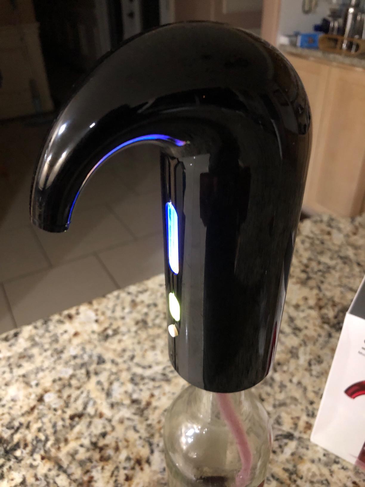 Wine Aerator Electric Wine Decanter Best Sellers One Touch Red -White Wine Accessories Aeration Work with Wine Opener for Beginner Enthusiast - Spout Pourer - wine preserver customer photo 2