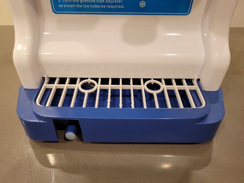 VIVOHOME Electric Ice Crusher Shaver Snow Cone Maker Machine 265lbs/hr for Home and Commercial Use Blue customer photo 2