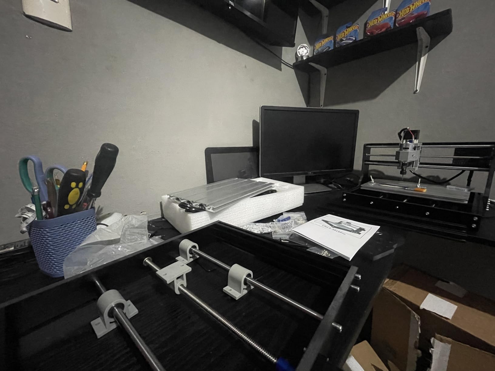 RATTMMOTOR DIY CNC Router Kit, 3 Axis Hobby CNC Router Machine GRBL Control, Plastic Acrylic PVC PCB Wood Mini Desktop Engraving Milling Carving Machine customer photo 1