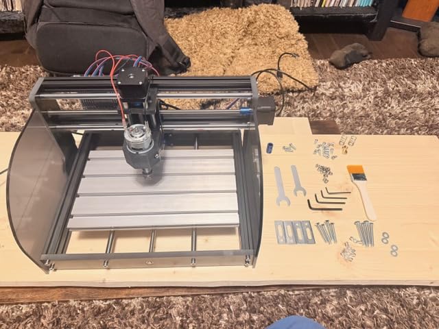 RATTMMOTOR DIY CNC Router Kit, 3 Axis Hobby CNC Router Machine GRBL Control, Plastic Acrylic PVC PCB Wood Mini Desktop Engraving Milling Carving Machine customer photo 2