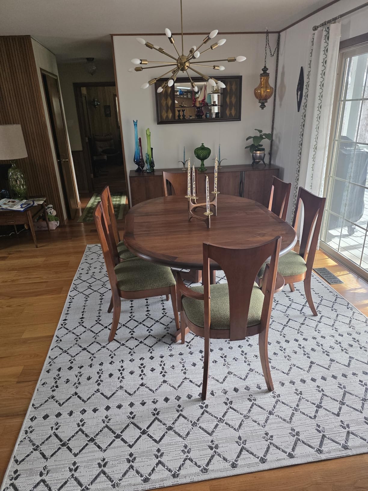 JONATHAN Y Moroccan Geometric Indoor Outdoor Area Rug 8X10 Natural/Black, Ourika Textured Weave for Backyard, Patio, Porch, Easy-Cleaning, High Traffic, Pet-Friendly, Non-Shedding (SMB108D-8) customer photo 1