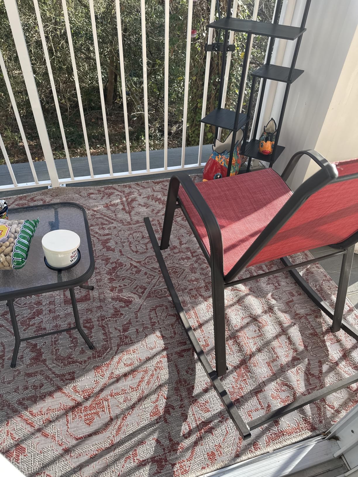 JONATHAN Y Boho Medallion Indoor Outdoor Area Rug 5X8 Navy/Gray, Estrella Textured Weave for Backyard, Patio, Porch, Easy-Cleaning, High Traffic, Pet-Friendly, Non-Shedding (SMB105B-5) customer photo 2