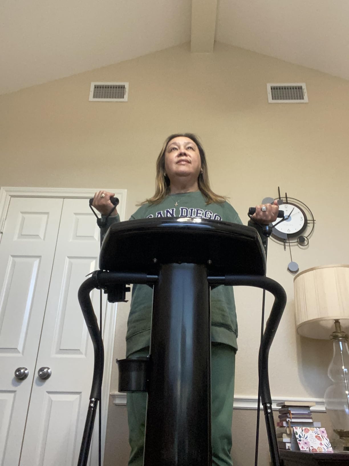 LifePro Rhythm Vibration Plate Exercise Machine with Handles for Balance Support - Vibrating Plate for Lymphatic Drainage, Circulation and Recovery, Heart Rate Sensor, Phone Holder, 99 Speed Levels customer photo 1