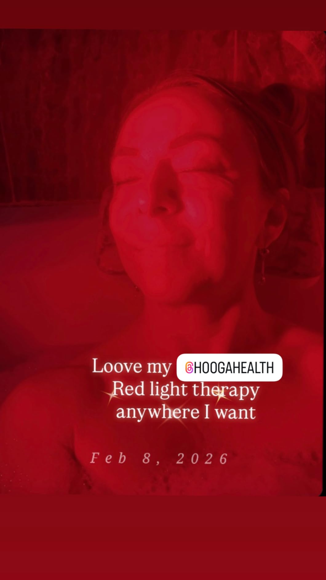 Hooga Red Light Therapy, 660nm 850nm, 12 Dual Chip LEDs, Portable and Targeted High Irradiance for Skin, Pain Relief, Anti-Aging, Muscle Recovery, Sleep - Power Cord & Base Included, HG24 customer photo 1