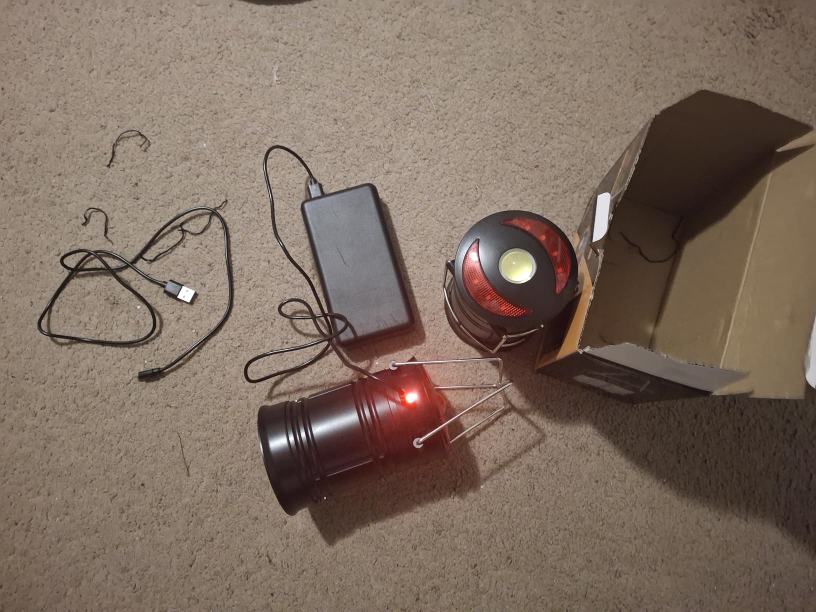 2 Pack Camping Lanterns Camping Accessories USB Rechargeable and Battery Powered 2-in-1 LED Lanterns, Hurricane Lights with Flashlight and Magnet Base for Camping, Hiking, Emergency, Outage customer photo 2