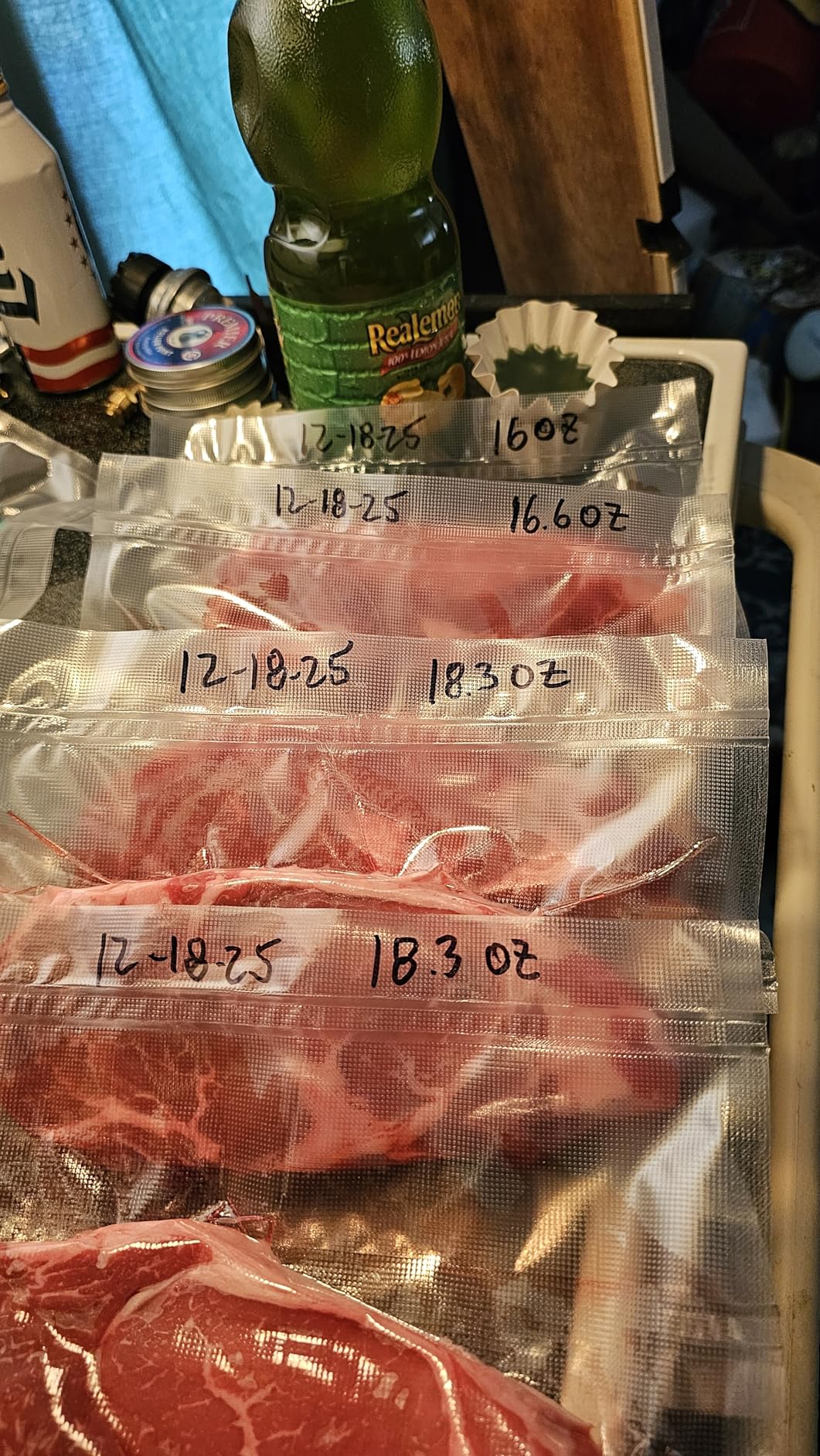 Wevac Vacuum Sealer Bags 11x50 Rolls 2 pack for Food Saver, Seal a Meal, Weston. Commercial Grade, BPA Free, Heavy Duty customer photo 1