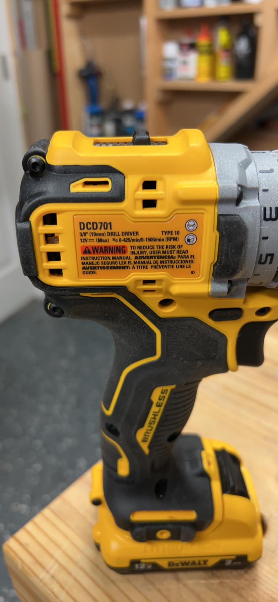 DeWalt Xtreme 12V MAX Cordless Drill, 3/8-Inch, Tool Only (DCD701B) customer photo 1